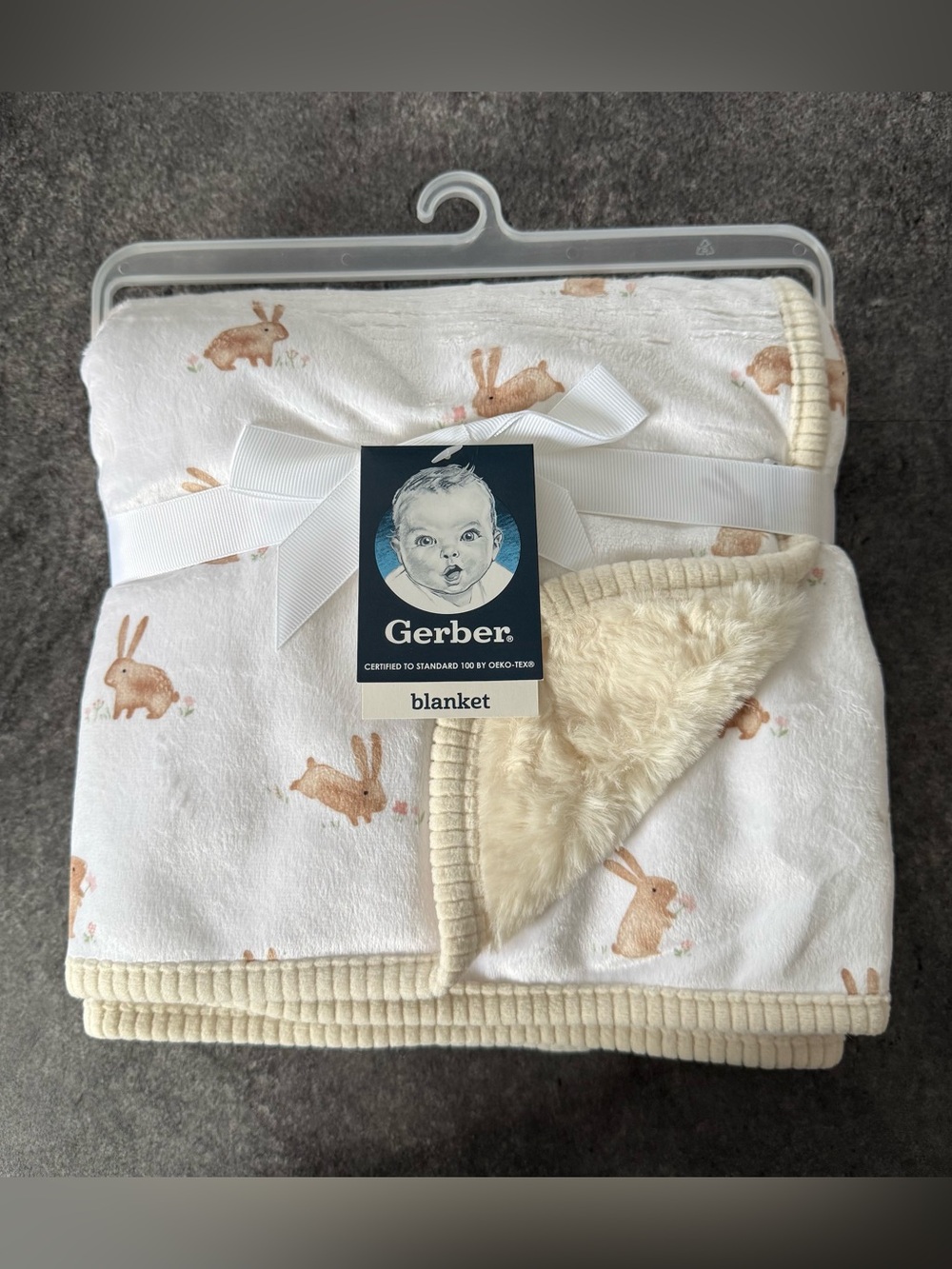 Gerber Childrenswear 2-Ply Plush Bunny Blanket
